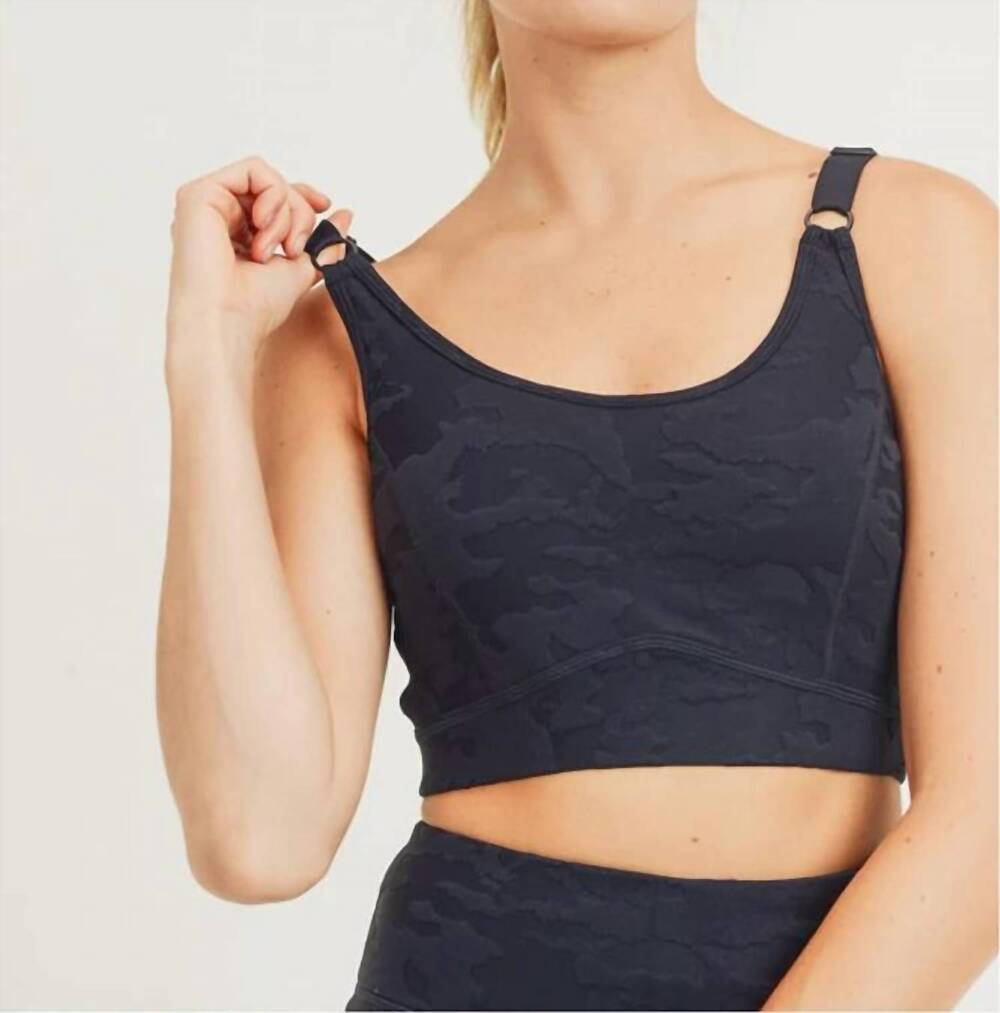 NEW MONO B jackie sports bra in black